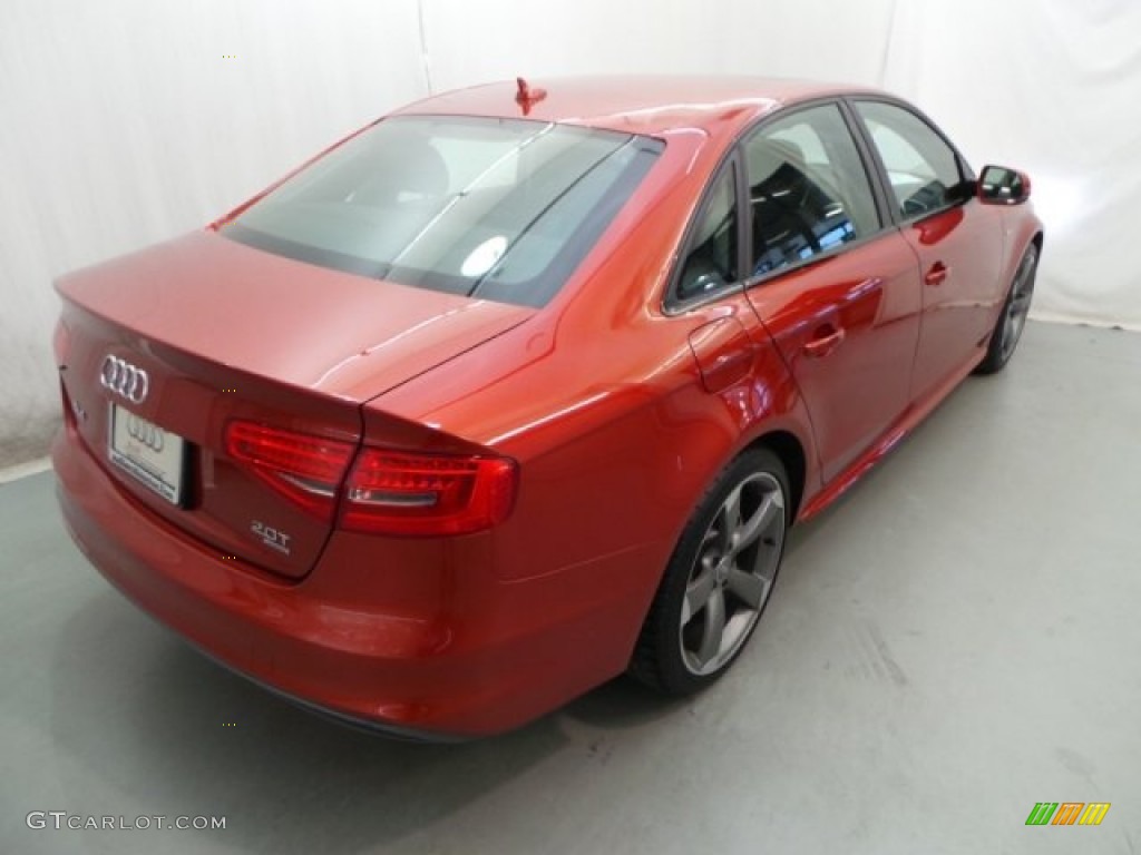 2014 A4 2.0T quattro Sedan - Volcano Red Metallic / Black photo #6