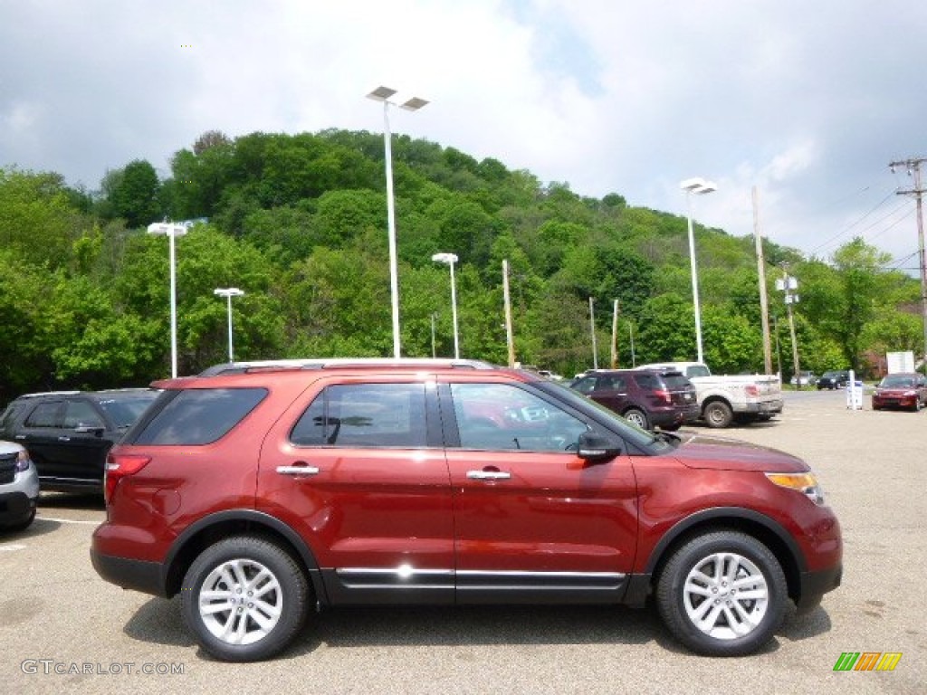 2014 Explorer XLT 4WD - Sunset / Charcoal Black photo #1