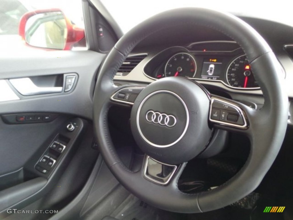 2014 A4 2.0T quattro Sedan - Volcano Red Metallic / Black photo #33