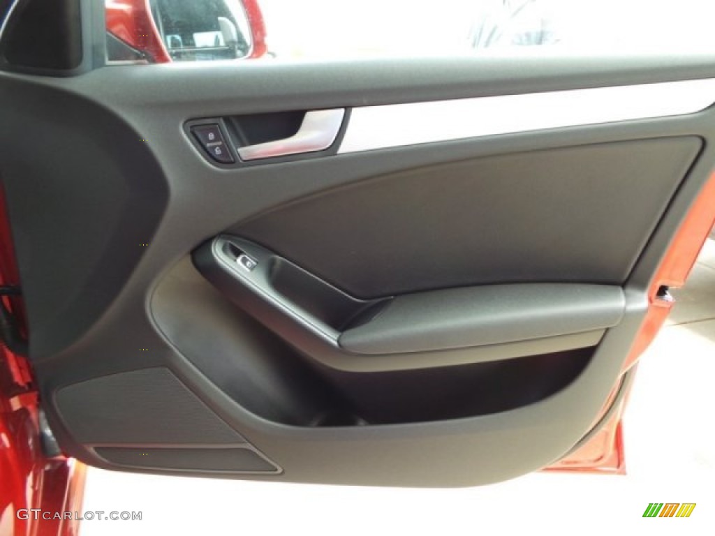 2014 A4 2.0T quattro Sedan - Volcano Red Metallic / Black photo #37