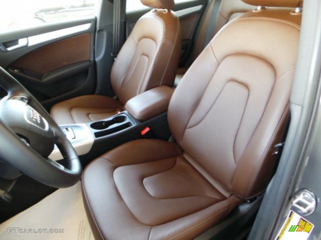 2014 A4 2.0T Sedan - Dakota Grey Metallic / Chestnut Brown/Black photo #14