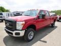 Vermillion Red - F350 Super Duty XL Crew Cab 4x4 Photo No. 4