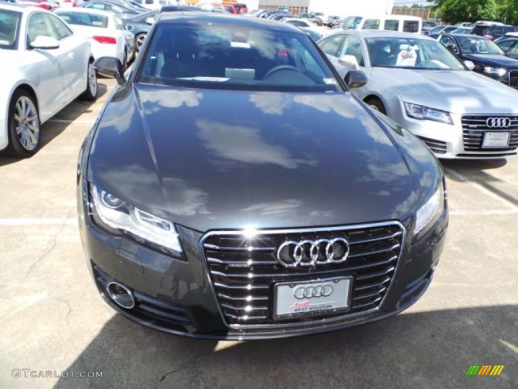 2014 A7 3.0T quattro Premium Plus - Oolong Gray Metallic / Black photo #2