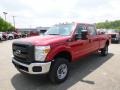 Vermillion Red - F350 Super Duty XL Crew Cab 4x4 Photo No. 4