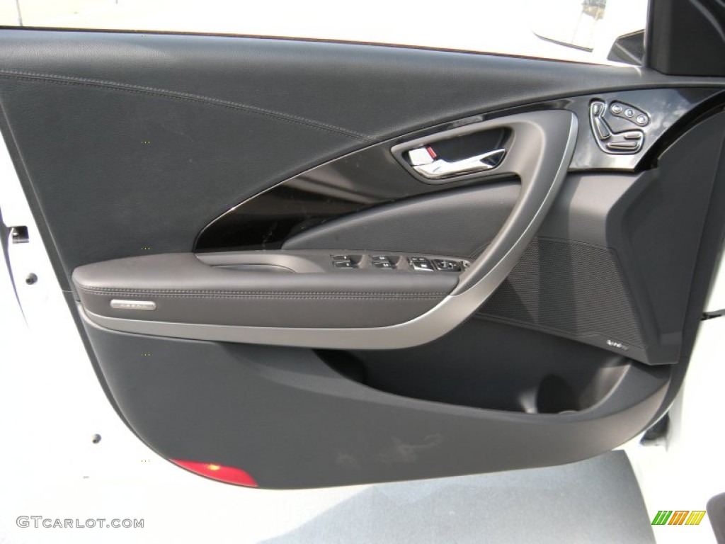 2014 Hyundai Azera Limited Sedan Graphite Black Door Panel Photo #93772108
