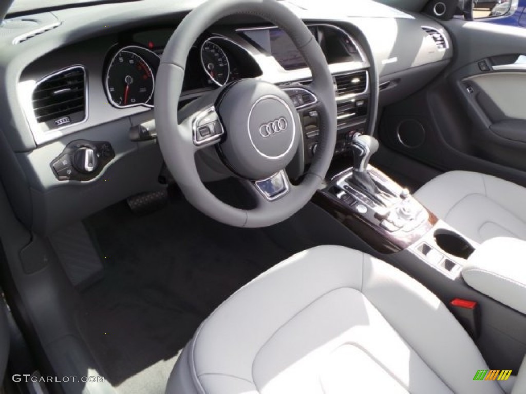 Titanium Gray Interior 2014 Audi A5 2.0T Cabriolet Photo #93773570