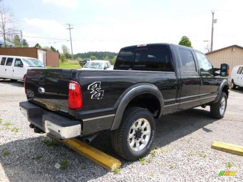 2015 F250 Super Duty Lariat Crew Cab 4x4 - Tuxedo Black / Black photo #8