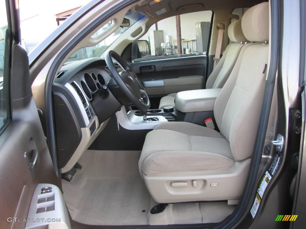 2007 Tundra SR5 Double Cab - Pyrite Mica / Beige photo #17