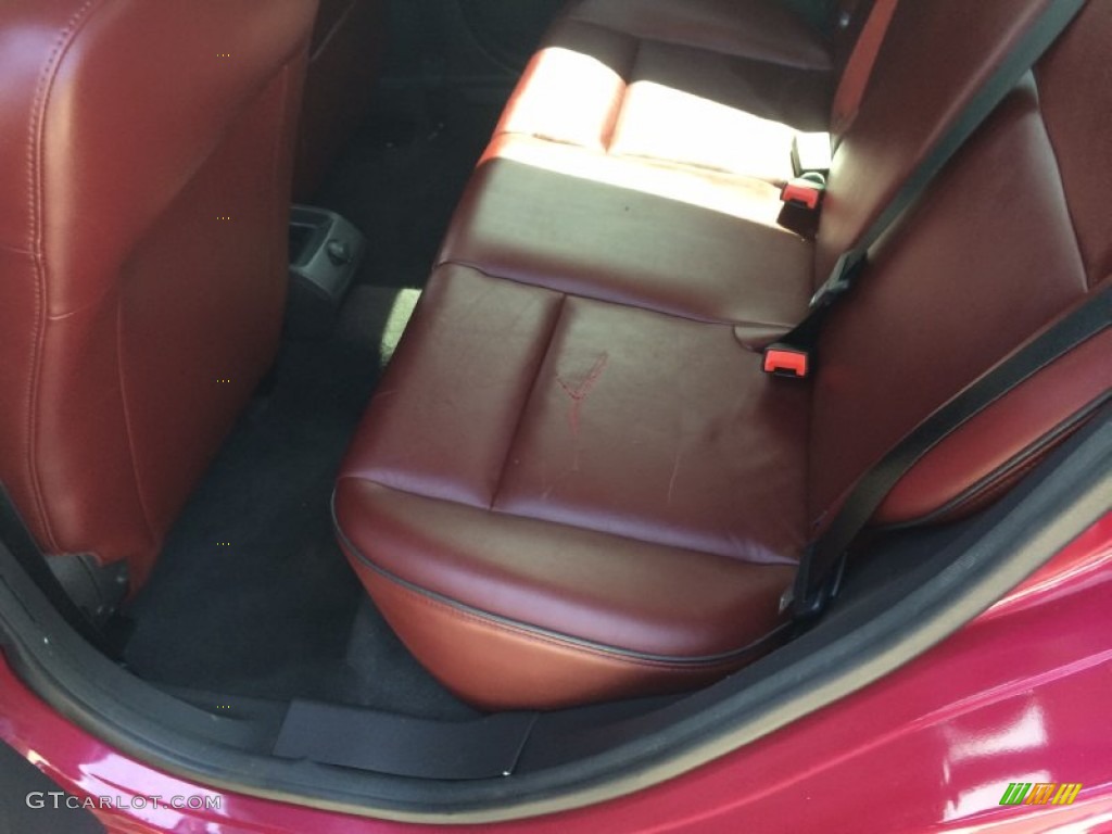 2011 Fiesta SEL Sedan - Bright Magenta Metallic / Plum/Charcoal Black Leather photo #10