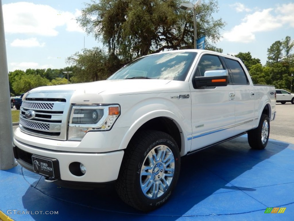 2014 F150 Platinum SuperCrew 4x4 - White Platinum / Platinum Unique Pecan photo #1