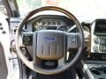 Platinum Black 2015 Ford F350 Super Duty Platinum Crew Cab 4x4 Steering Wheel