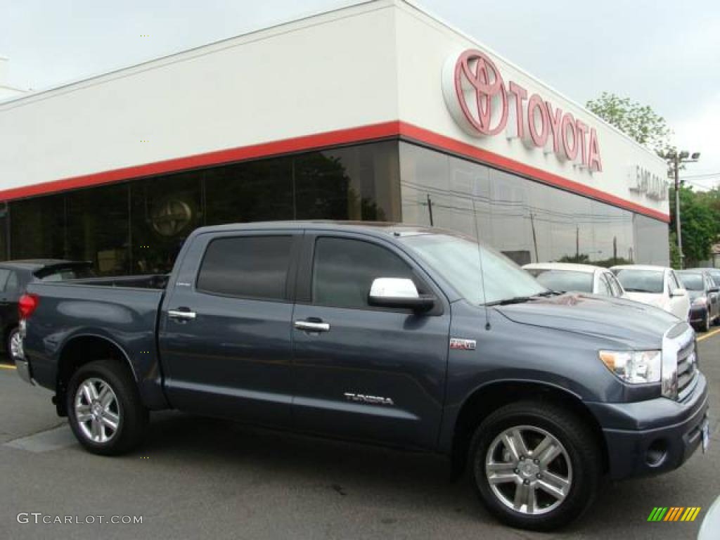 2008 Tundra Limited CrewMax 4x4 - Slate Gray Metallic / Graphite Gray photo #1