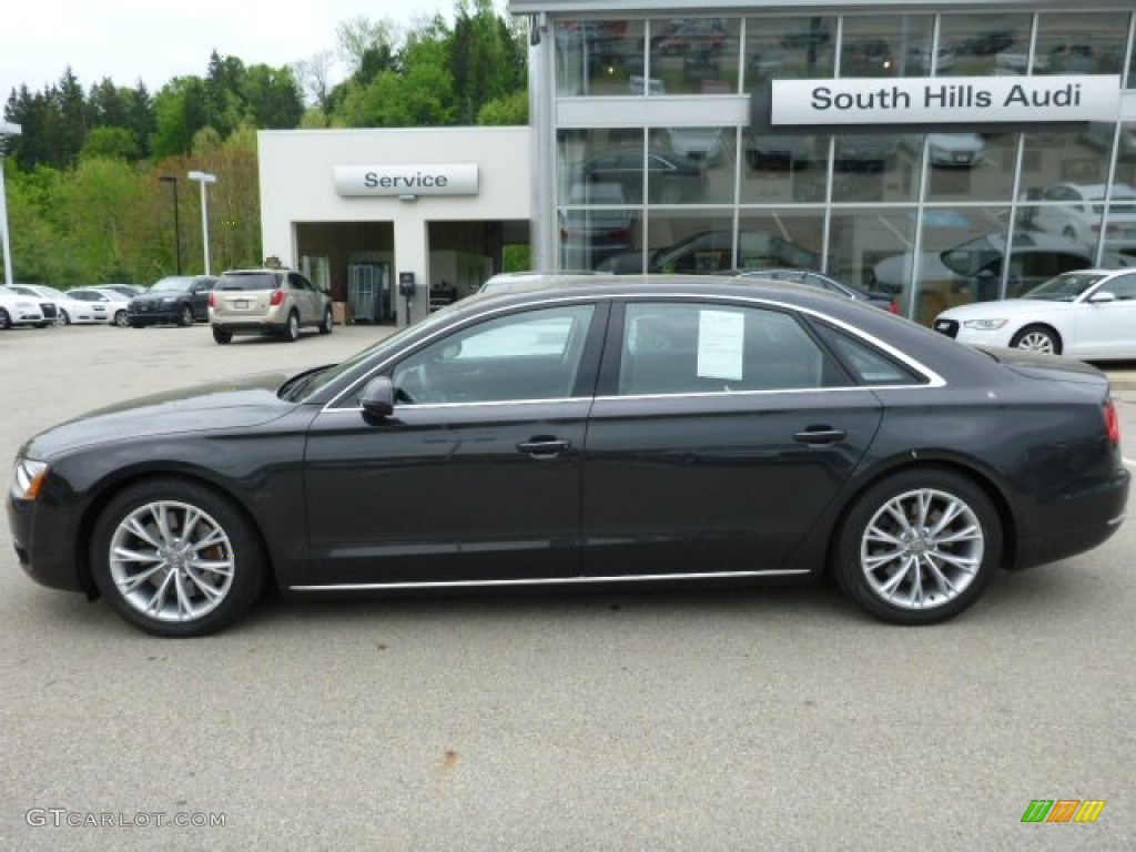 2011 A8 L 4.2 FSI quattro - Oolong Grey Metallic / Black photo #2