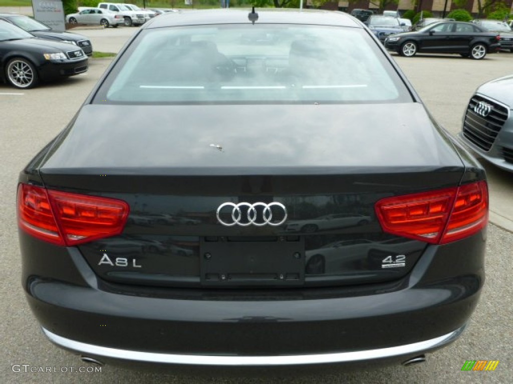 2011 A8 L 4.2 FSI quattro - Oolong Grey Metallic / Black photo #4
