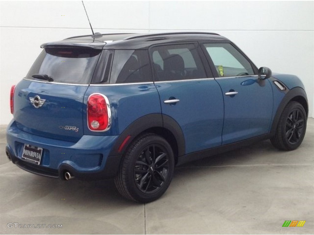 2012 Cooper S Countryman - Surf Blue / Carbon Black photo #3