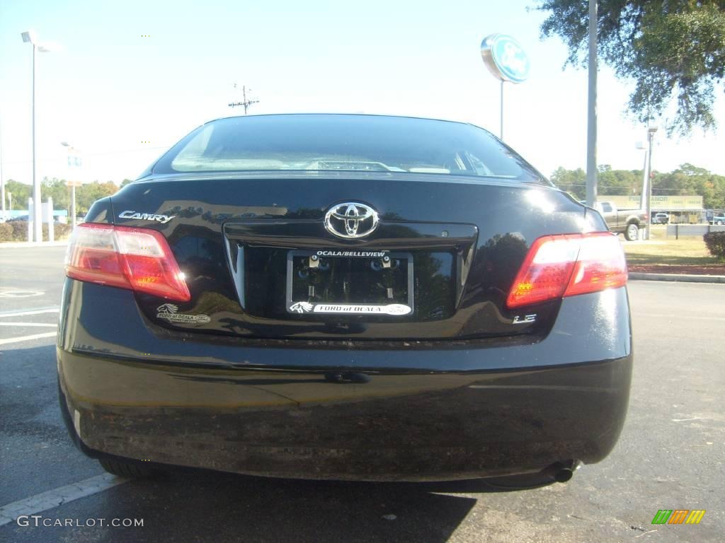 2007 Camry LE - Black / Ash photo #4