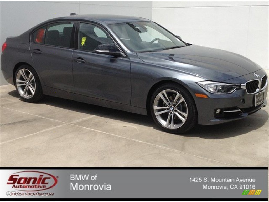 2014 3 Series 328i Sedan - Mineral Grey Metallic / Black photo #1