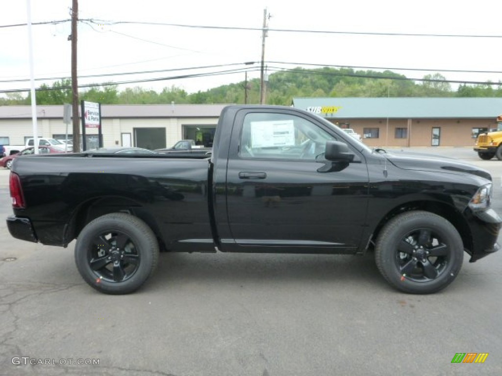 2014 1500 Express Regular Cab 4x4 - Black / Black/Diesel Gray photo #7