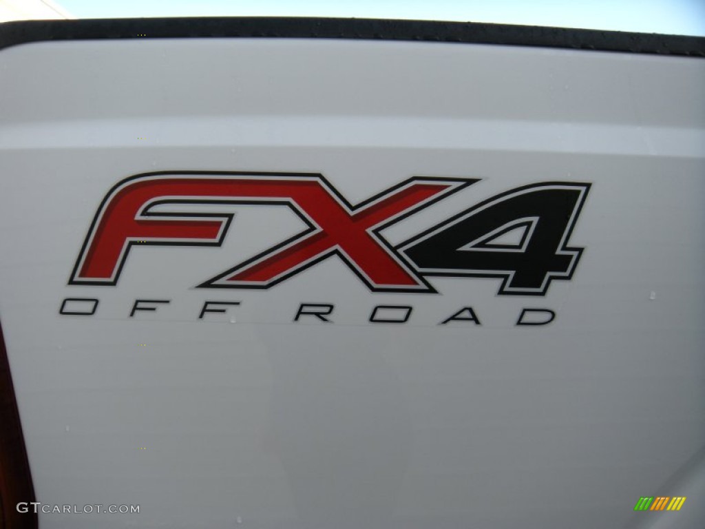 2014 F250 Super Duty Lariat Crew Cab 4x4 - Oxford White / Adobe photo #17