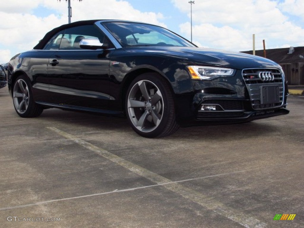 2014 S5 3.0T Premium Plus quattro Cabriolet - Phantom Black Pearl / Black photo #1