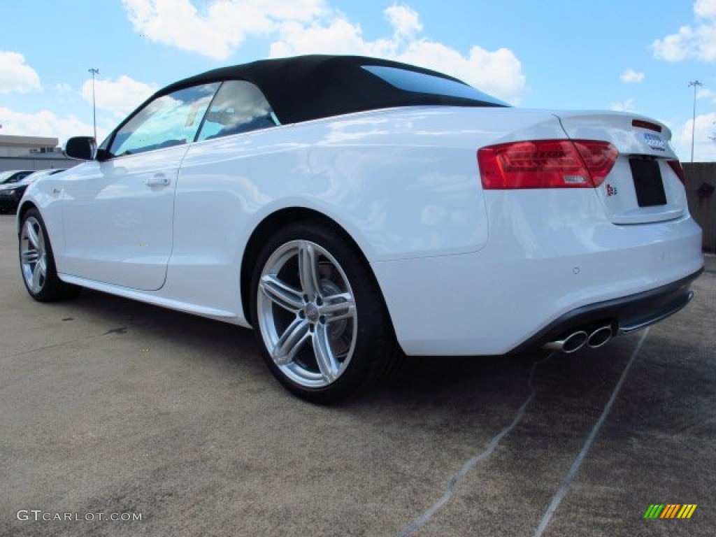 2014 S5 3.0T Premium Plus quattro Cabriolet - Ibis White / Black/Lunar Silver photo #4