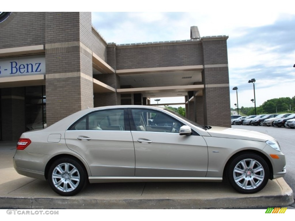 Pearl Beige Metallic 2012 Mercedes-Benz E 350 Sedan Exterior Photo #93790553