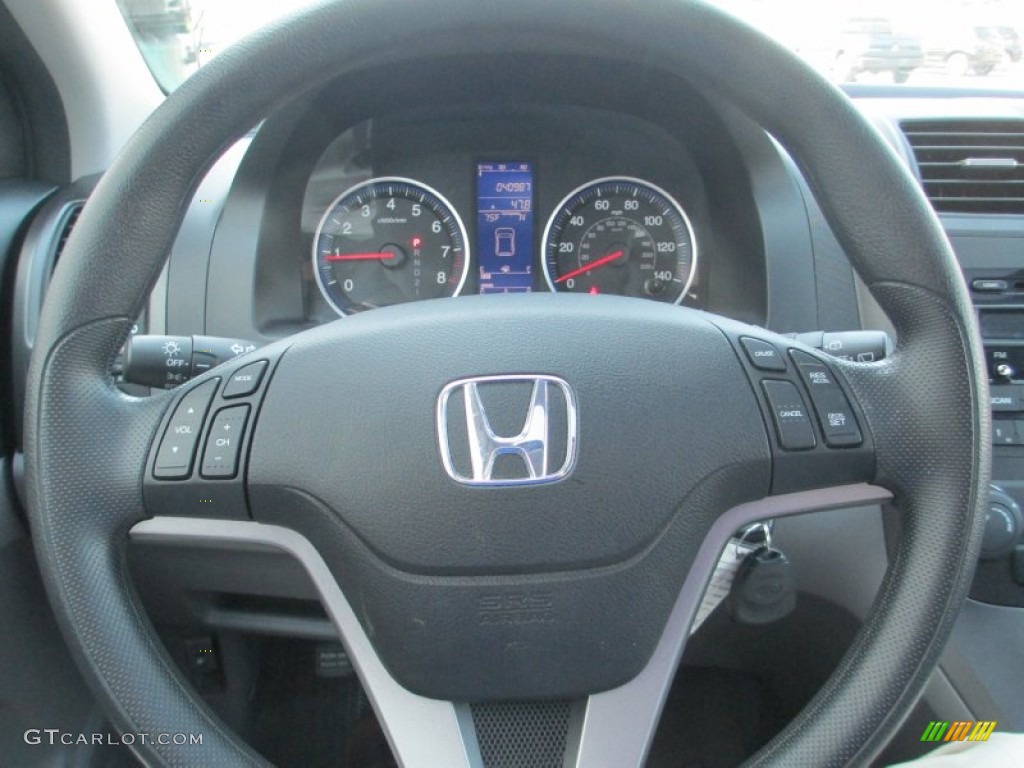 2010 Honda CR-V EX AWD Gray Steering Wheel Photo #93791525