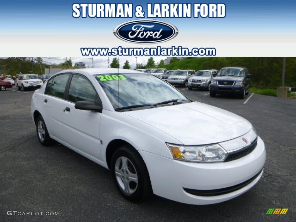 2003 ION 1 Sedan - White / Gray photo #1