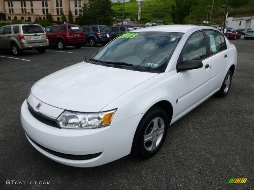 White 2003 Saturn ION 1 Sedan Exterior Photo #93794725
