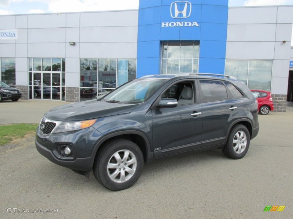 2011 Sorento LX AWD - Pacific Blue / Gray photo #1