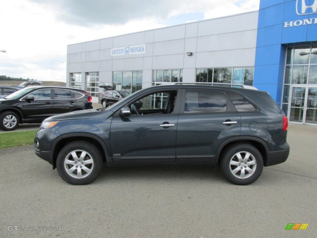 2011 Sorento LX AWD - Pacific Blue / Gray photo #2