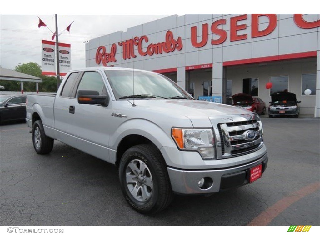 2010 F150 XLT SuperCab - Ingot Silver Metallic / Medium Stone photo #1