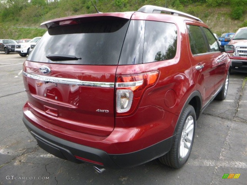 2014 Explorer XLT 4WD - Ruby Red / Charcoal Black photo #2