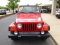 2002 Flame Red Jeep Wrangler Sport 4x4  photo #3