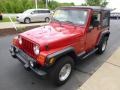 Flame Red 2002 Jeep Wrangler Sport 4x4 Exterior