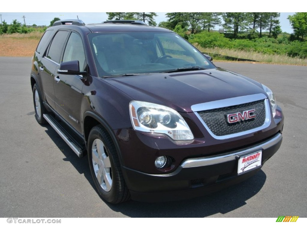 Dark Crimson Red Metallic GMC Acadia