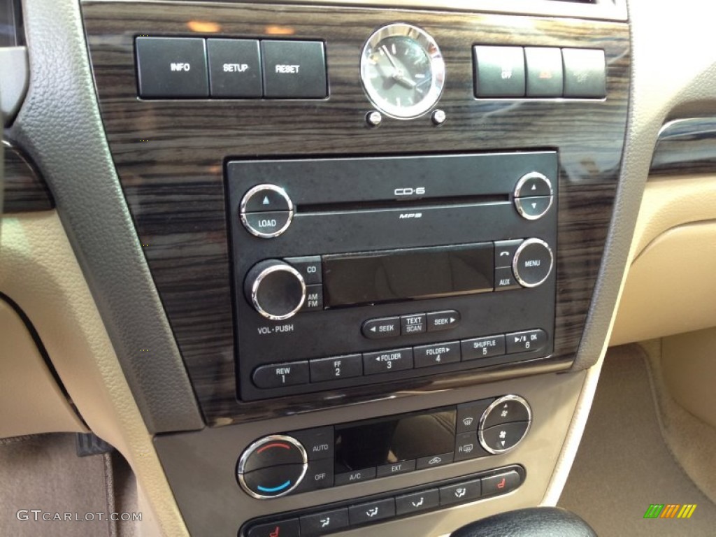 2009 Fusion SEL V6 - Dark Blue Ink Metallic / Camel photo #29
