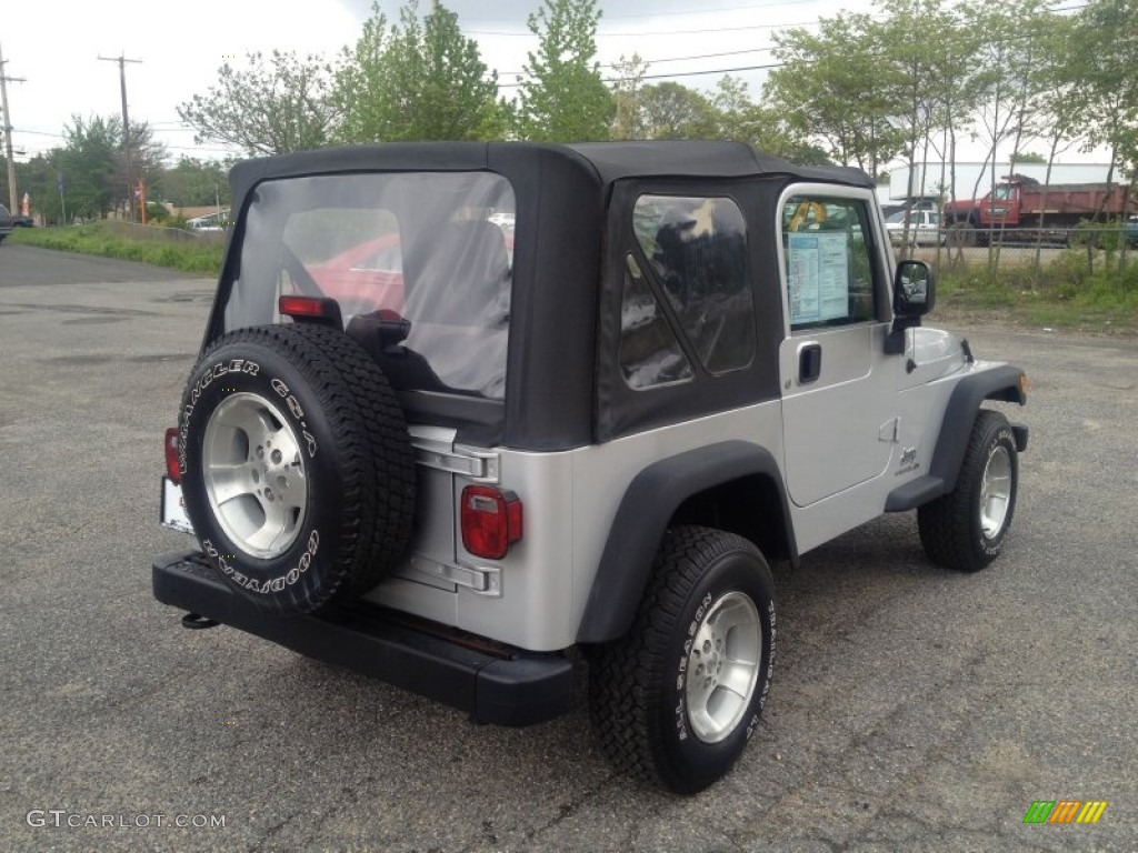 2004 Wrangler SE 4x4 - Bright Silver Metallic / Dark Slate Gray photo #13