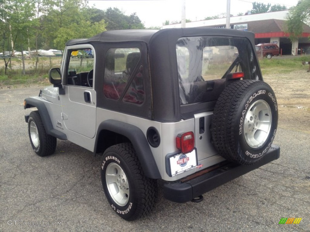 2004 Wrangler SE 4x4 - Bright Silver Metallic / Dark Slate Gray photo #15