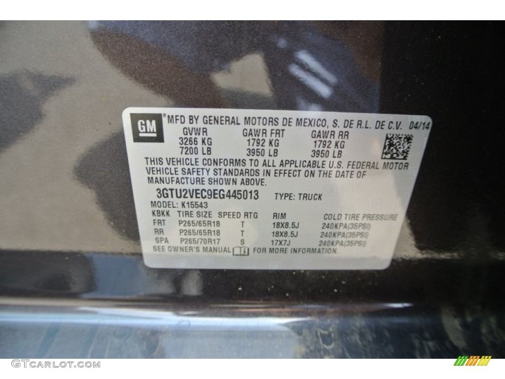 2014 Sierra 1500 SLT Crew Cab 4x4 - Iridium Metallic / Cocoa/Dune photo #7