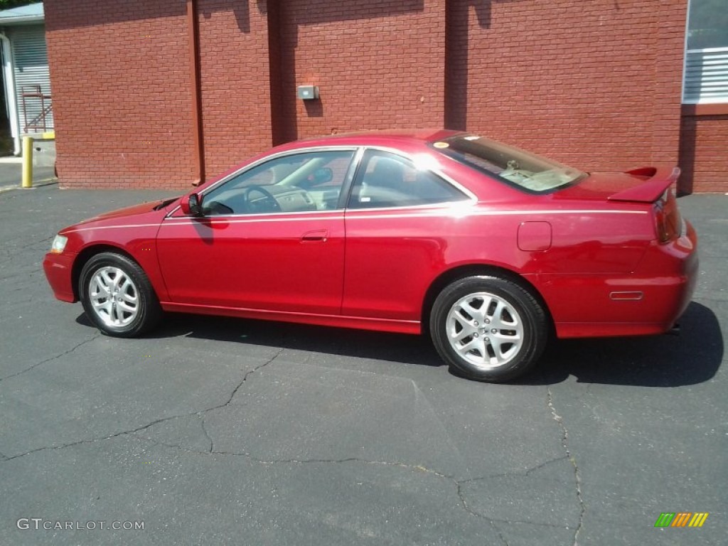 2002 Accord EX V6 Coupe - San Marino Red / Charcoal photo #9