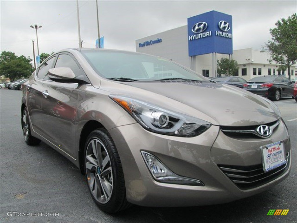 2014 Elantra Limited Sedan - Bronze / Beige photo #1