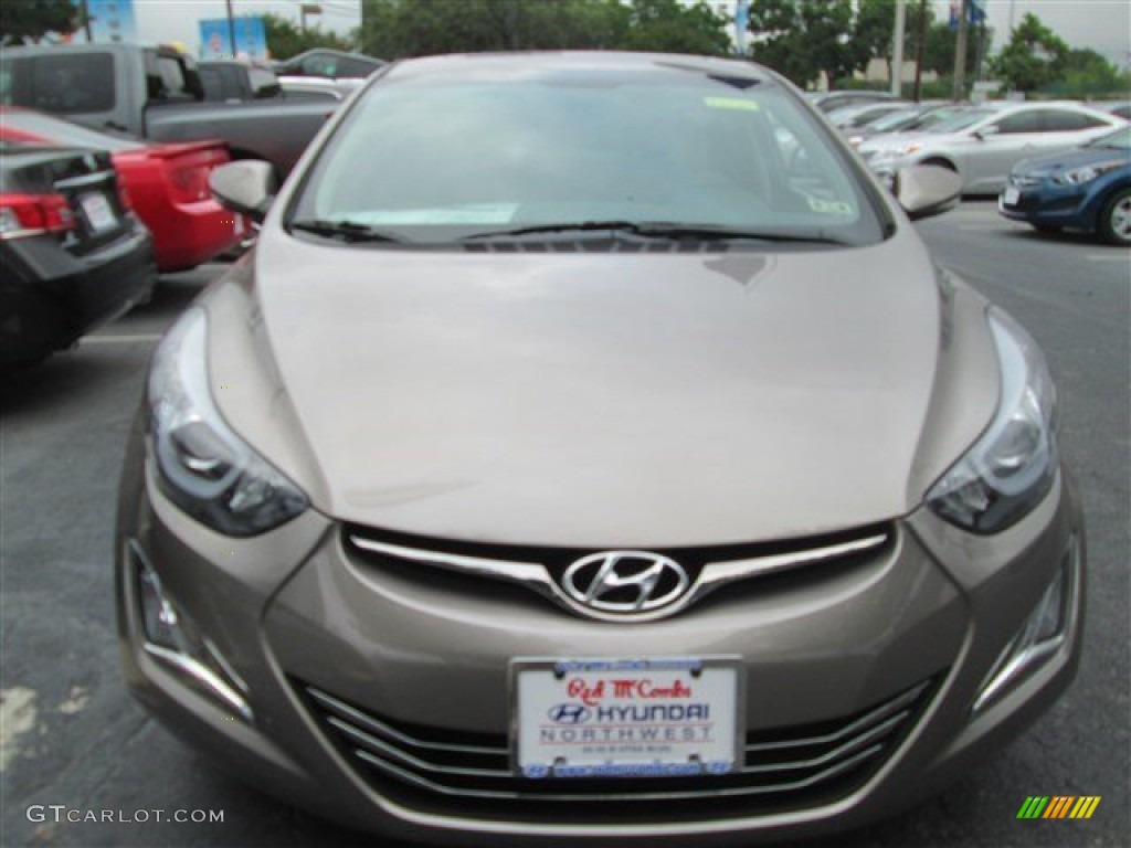 2014 Elantra Limited Sedan - Bronze / Beige photo #2
