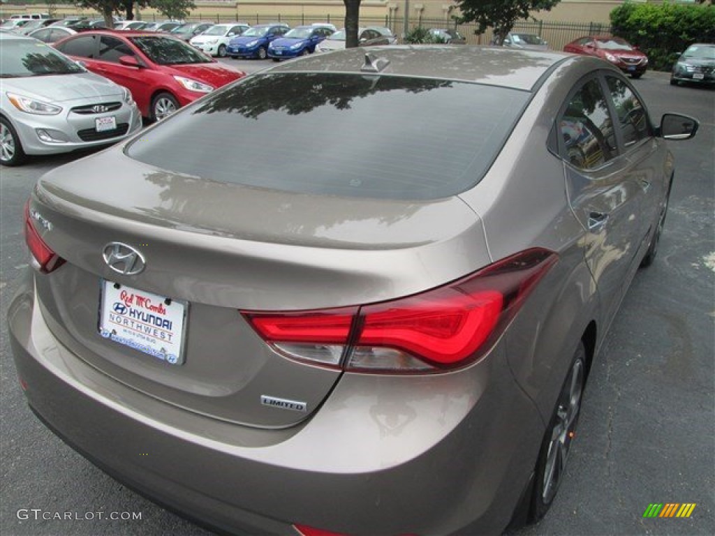 2014 Elantra Limited Sedan - Bronze / Beige photo #8