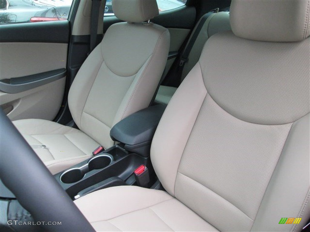 2014 Elantra Limited Sedan - Bronze / Beige photo #9
