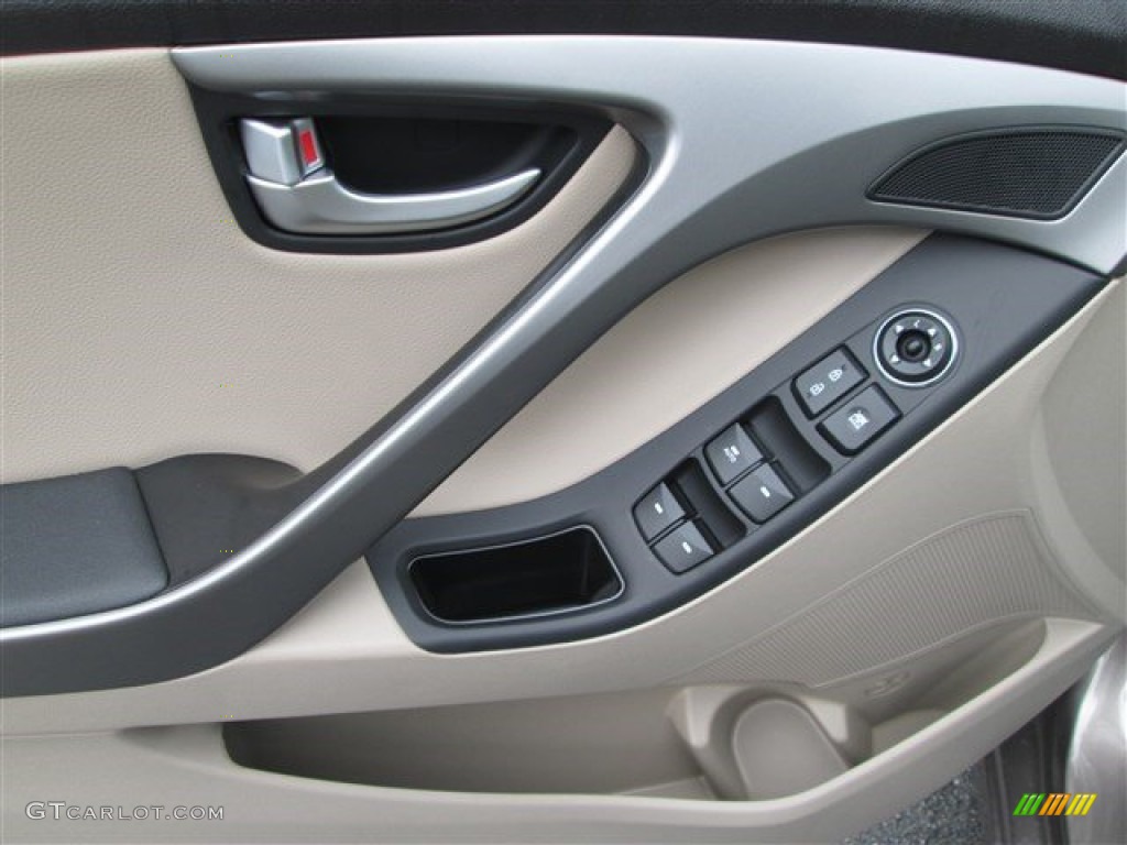 2014 Elantra Limited Sedan - Bronze / Beige photo #13