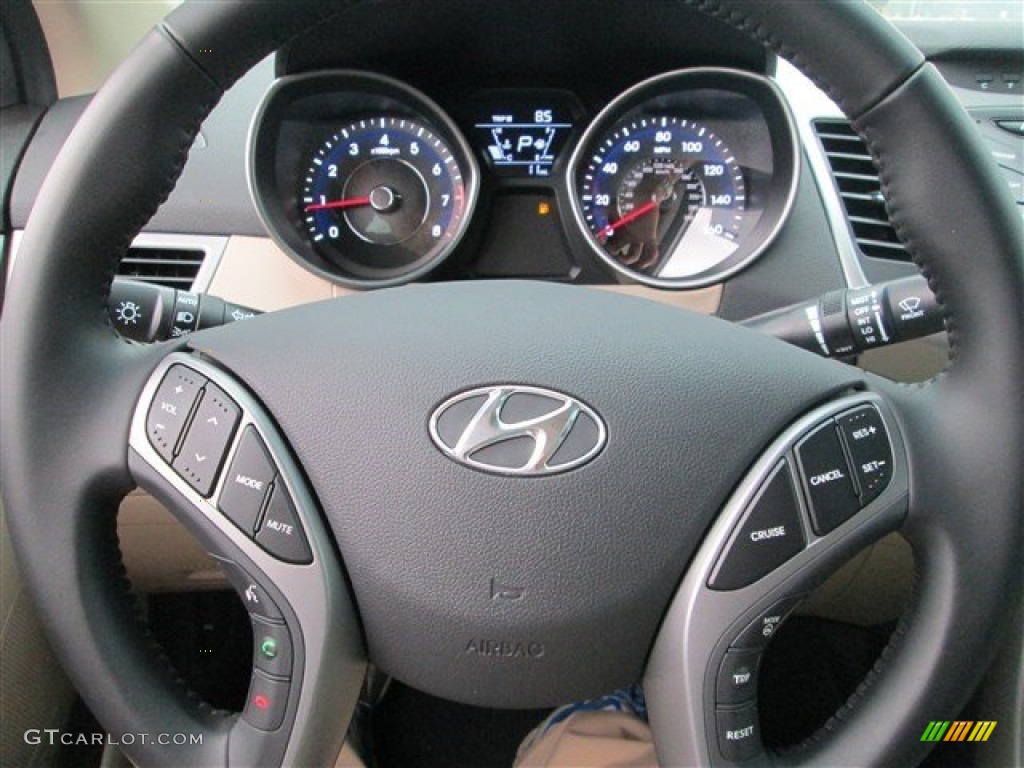 2014 Elantra Limited Sedan - Bronze / Beige photo #20