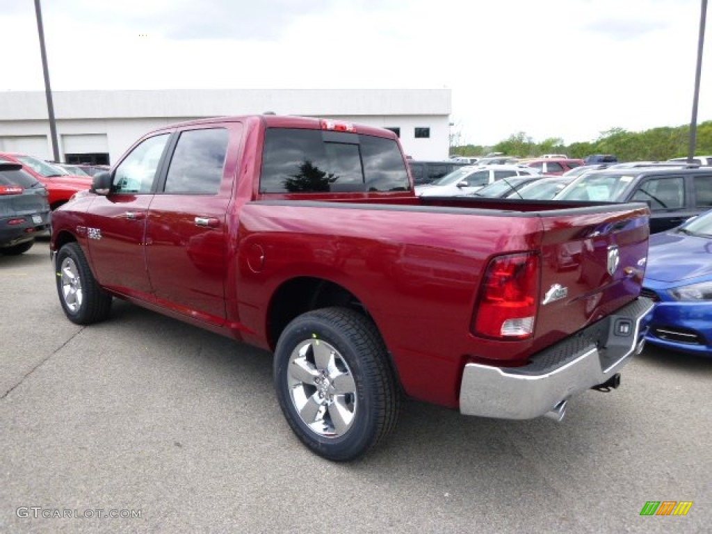 2014 1500 Big Horn Crew Cab 4x4 - Deep Cherry Red Crystal Pearl / Black/Diesel Gray photo #8