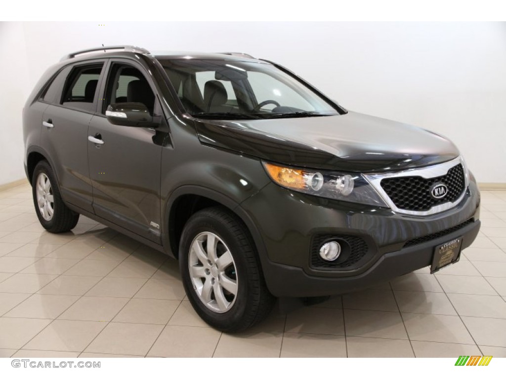 2012 Sorento LX AWD - Tuscan Olive / Black photo #1