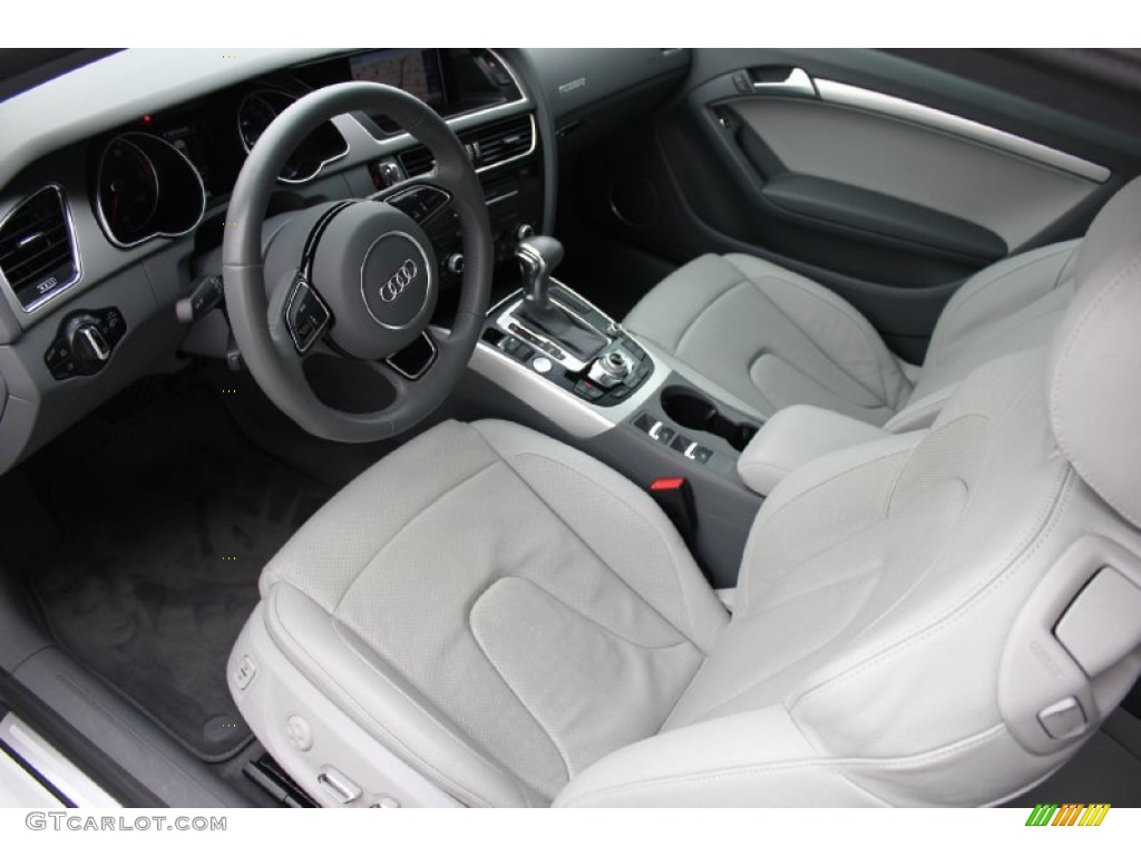 Titanium Grey/Steel Grey Interior 2013 Audi A5 2.0T quattro Cabriolet Photo #93806675